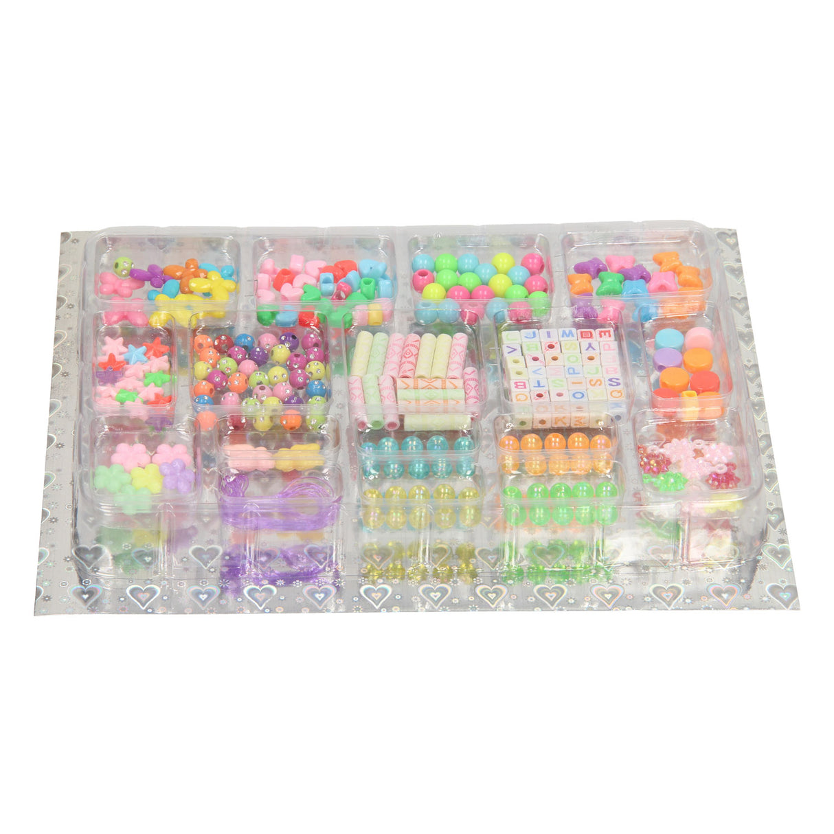 Ensemble de perles coloré, 17dlg.