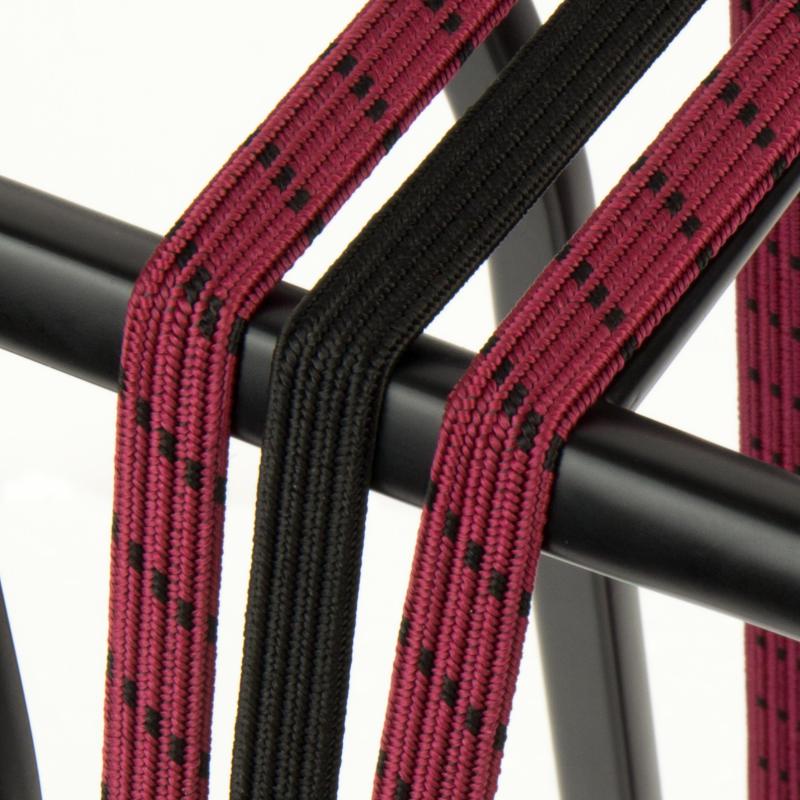 WAREK 005219 TrioBinder 12 mm Eye 28 pulgadas Burdeos negros en el mapa