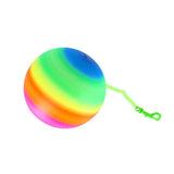 Rainbow ball on cord, 21cm