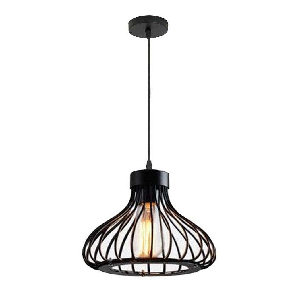 Homestyle Pro MK109-BB Industrial hanging lamp 22x18 cm Black metal