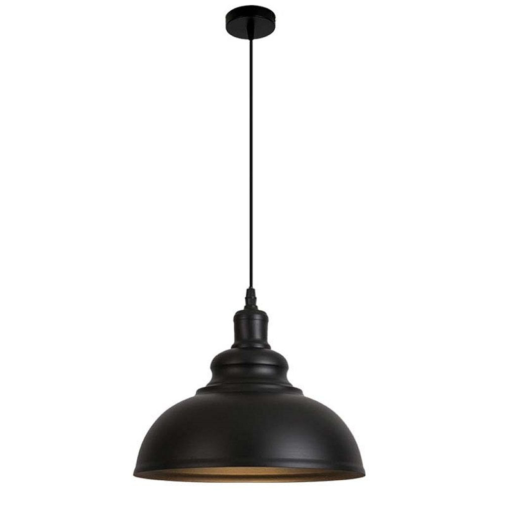 Homestyle Pro MK104-BB Lampe suspendue industrielle 40x30 cm en or en or