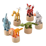 Animaux de figure d'impression en bois