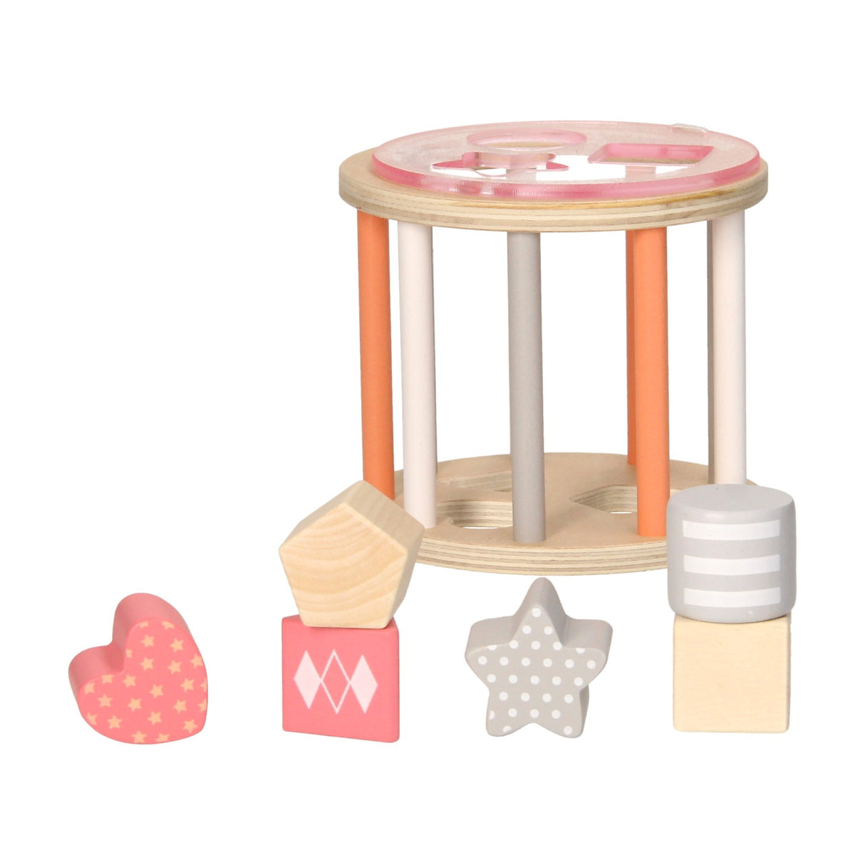 Wooden form stew pastel pink