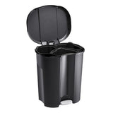 Rotho Trio Waste Bucket 10L + 2x15L nero