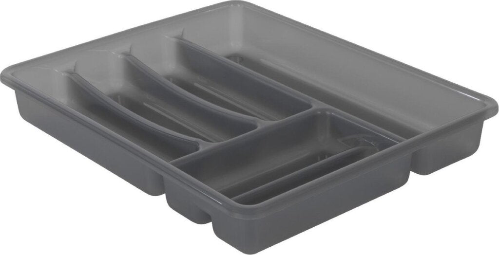 Rotho Basic Cutlery Box 6 compartiments anthracite