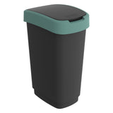 Rotho Twist Waste Bin 50L Misthracite vert