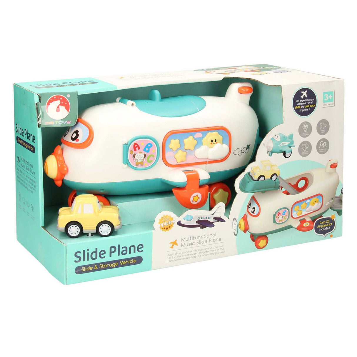 Play set passengers plane with vehicles