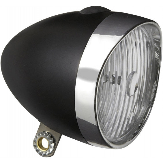 Edge forlygter Retro 3 x LED - med batterier - Black Chrome (Workshop Packaging)