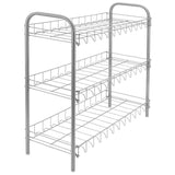 Metaltex Shoe Rack 3-vrstvá bota 3 stříbrná šedá