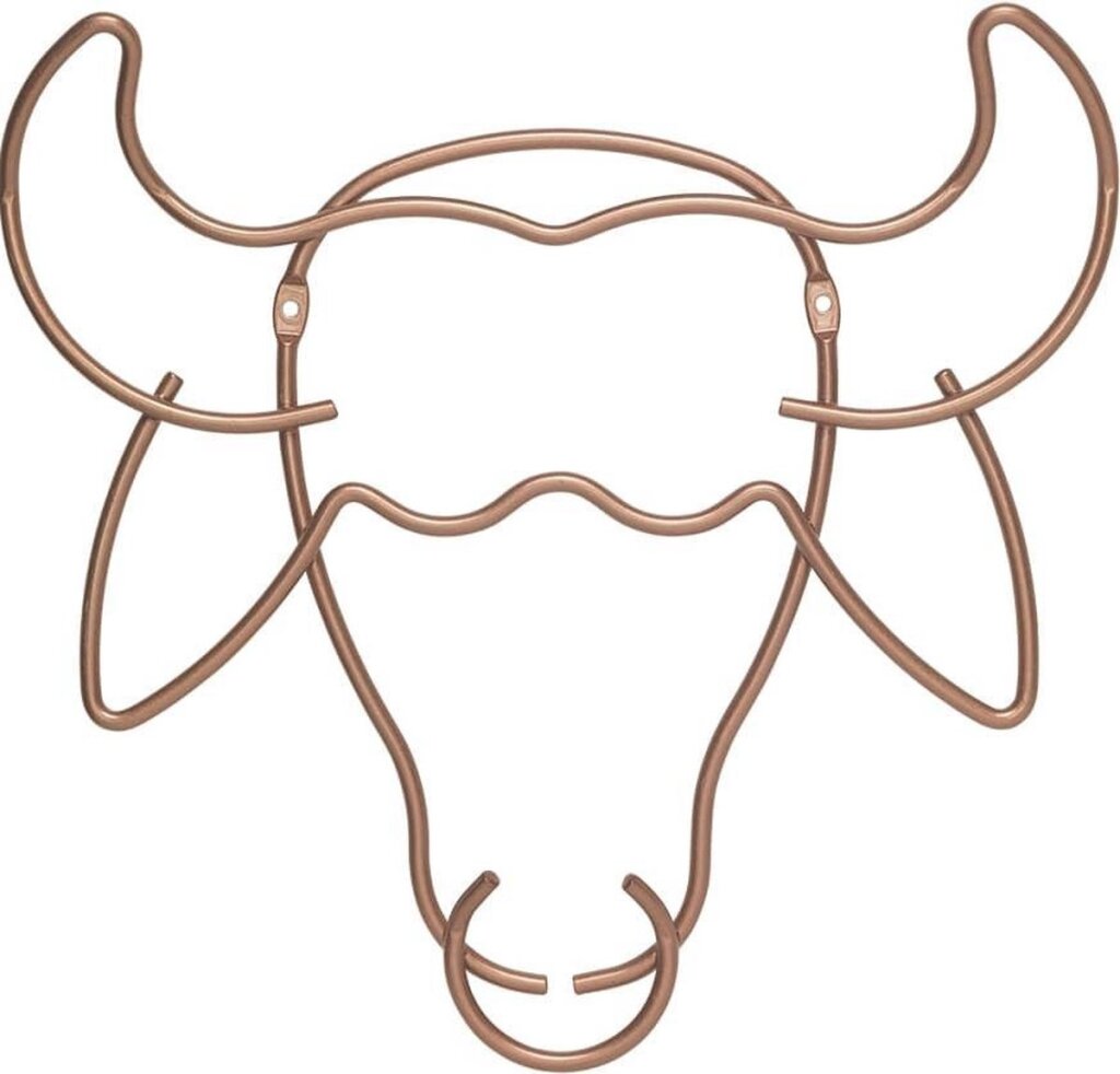 Tomado-Metaltex Tomado Metaltex Coat Rack Safari Buffalo Mehrere Jacken Starke Qualität einschließlich Fixmaterial