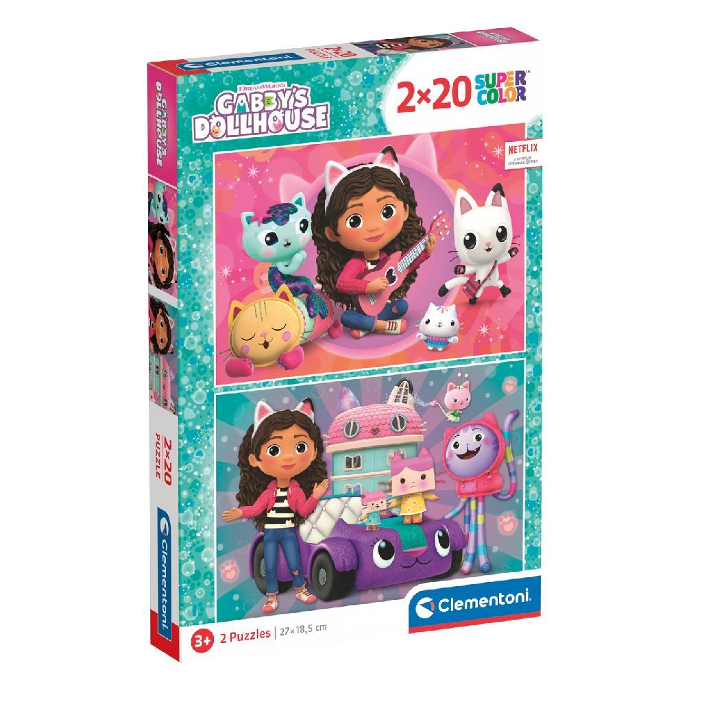 Clementoni puzzle Gabby's Poppenhuis, 2x20st.