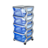 Bama Insieme Road System With Wheels 4 Loads 36x40x80 Cm Silver Blue Transparent