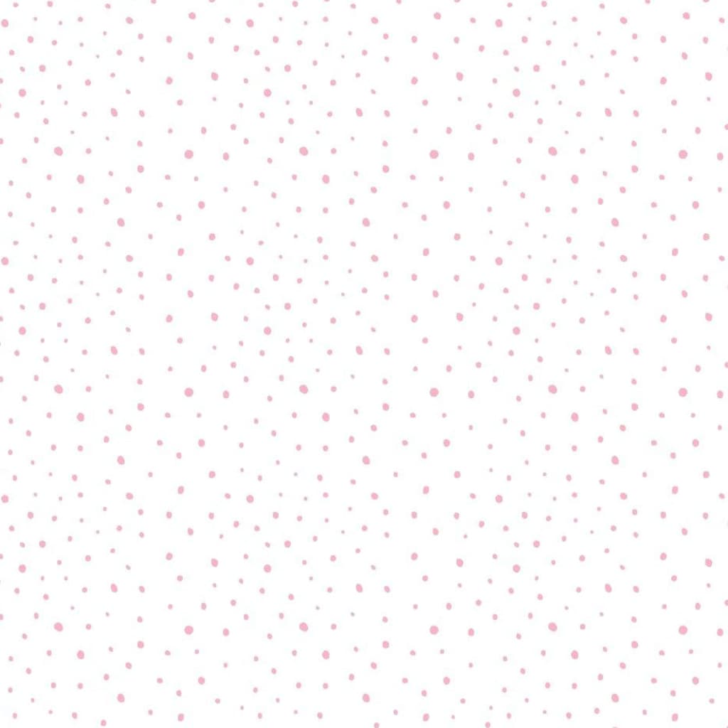 Mur nord Noordwand fond d'écran bébé confettis dots beige rose blanc