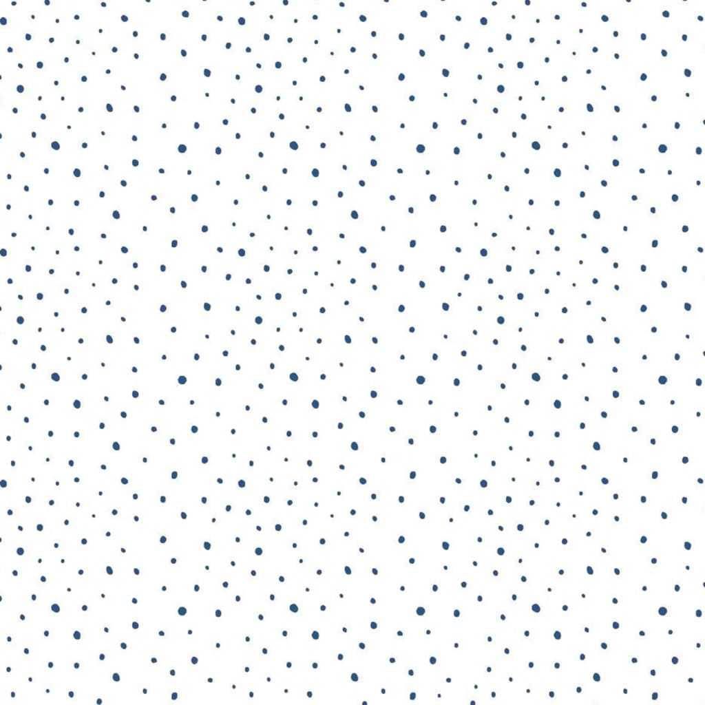 Mur nord Noordwand fond d'écran bébé confettis dots beige bleu blanc