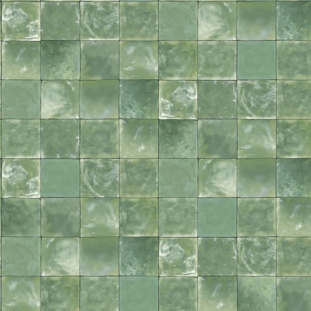 Carreaux de papier peint à feuilles persistantes de Noordwand Green