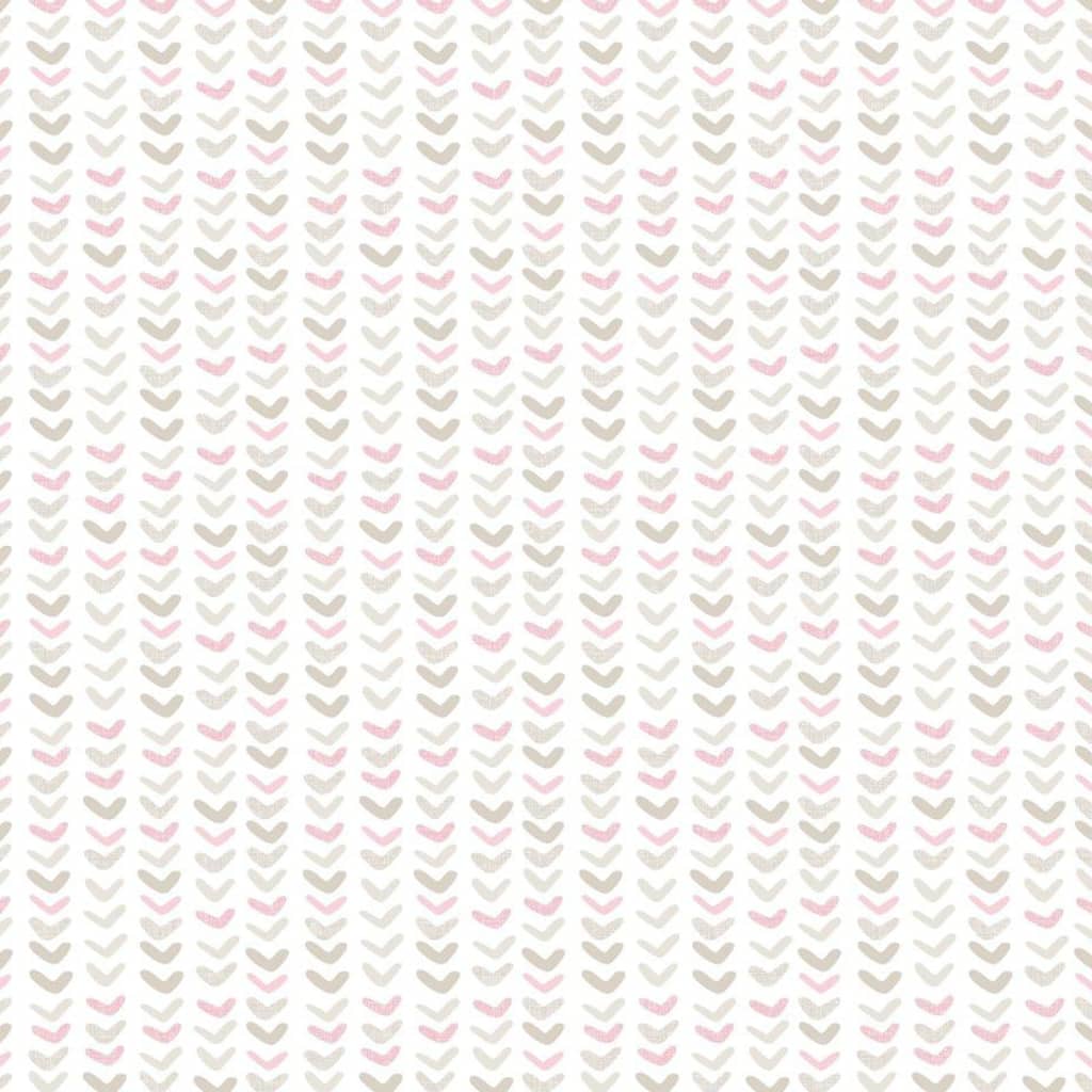 Nordwand Nordwall Wallpaper Puppelchen kleng Harts wäiss a rosa