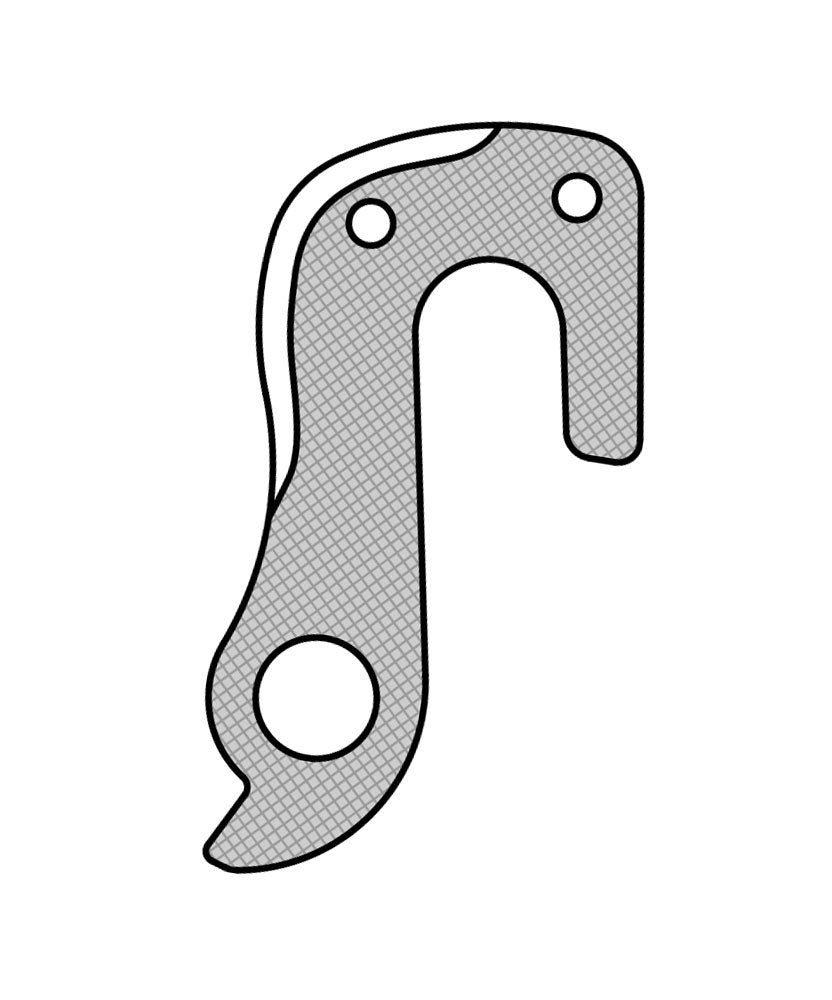 ciondolo deragliatore GH-165 59,2 mm d'argento
