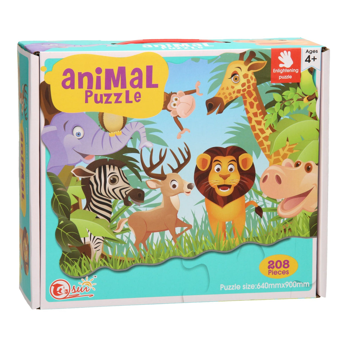 Animaux joyeux puzzle XL 208ST.