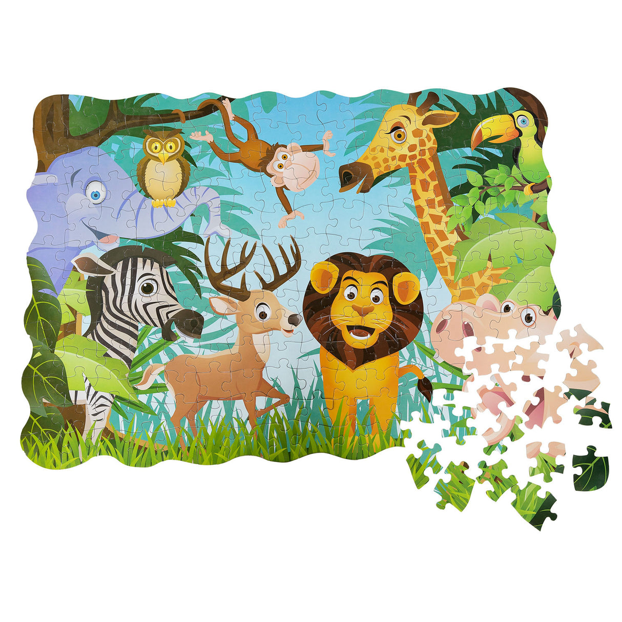 Animaux joyeux puzzle XL 208ST.