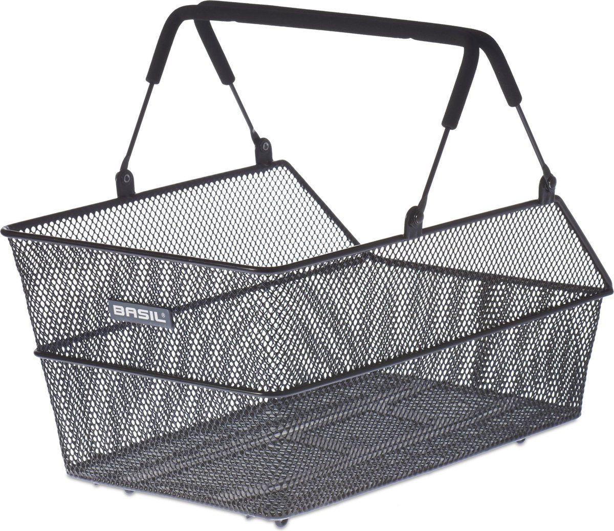 Basil Cento S Multi -Bicycle Basket - na zadnji strani - Majhna - črna