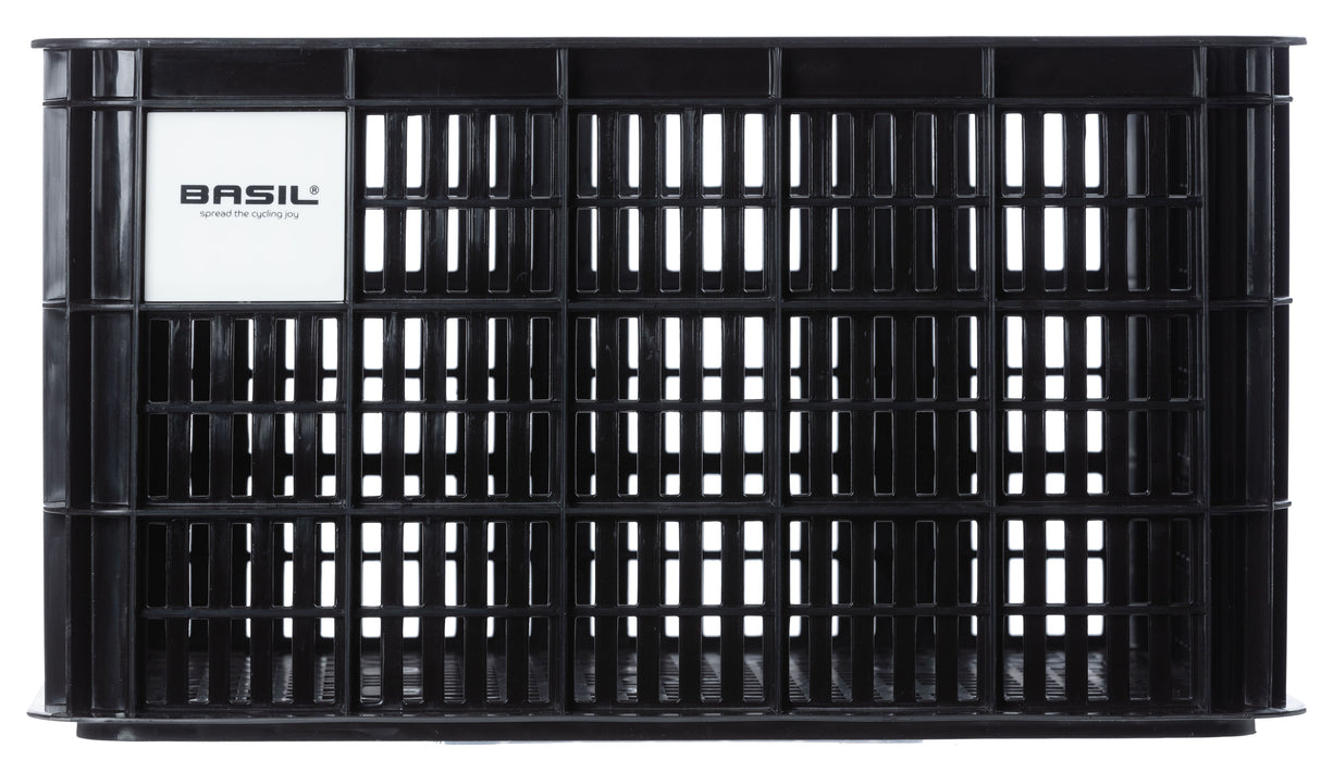 Basilikum fietskrat l - stor - 40 liter - sort
