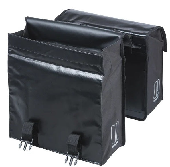 Basil Double Bicycle Bag Urban Load Mik 48-53 liter - Svart