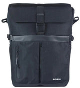 Basil Bolso de hombro para bicicletas Movimiento Mik Ganchs Negro con casco Bak | 15l
