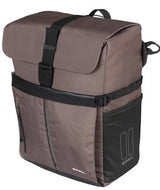 Basil Bicycle Shoulder bag Move Mik Hooks Brown with Helmet Bak | 15L