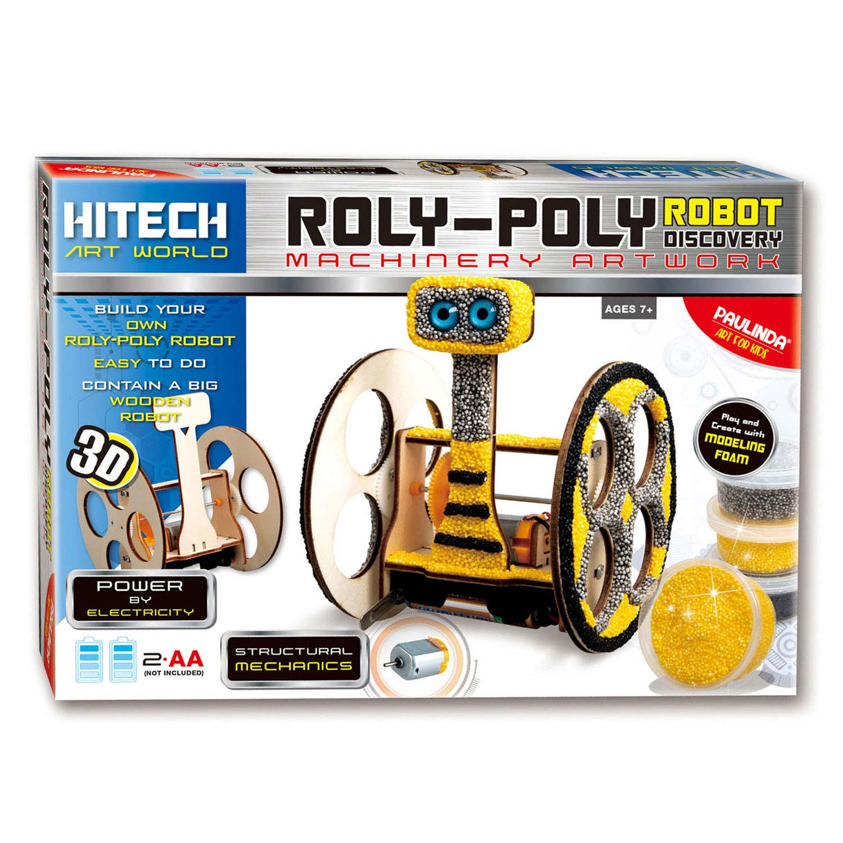 Paquete de construcción Paulinda Robot 3D con motocicleta