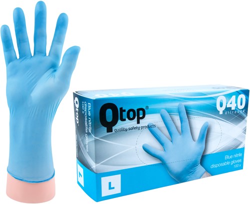 Qtcychectch Q60 Topp allround tunge nitril hansker dispenser størrelse l per 100 stykker