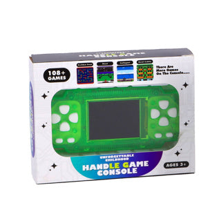 108 Spiele in 1 Spielekonsole mit Farbbildschirm Green und Purple Assorti