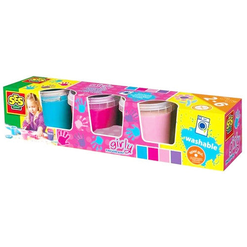 Ses fingermaling trendy, 4 farger