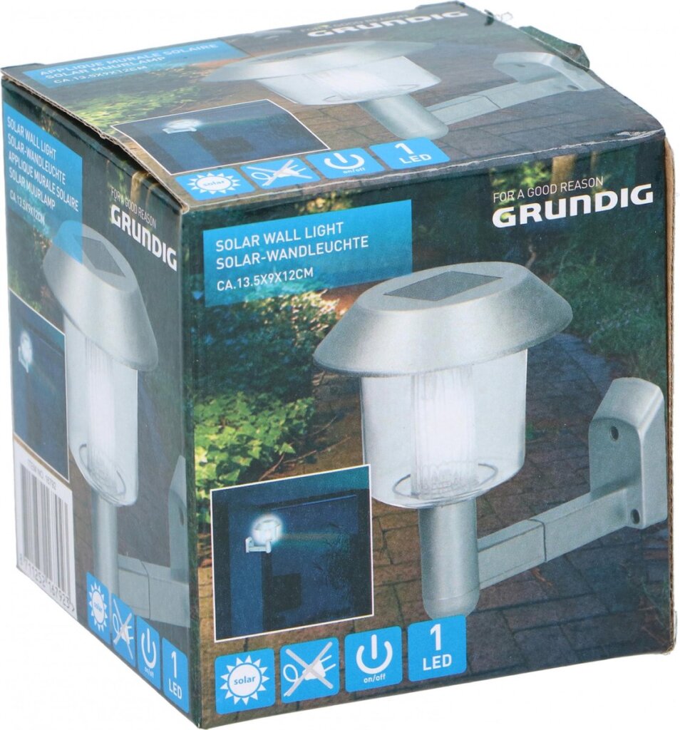 Sluneční lampa Grundig LED LED 14 x 9,5 x 12 cm Silver Silver