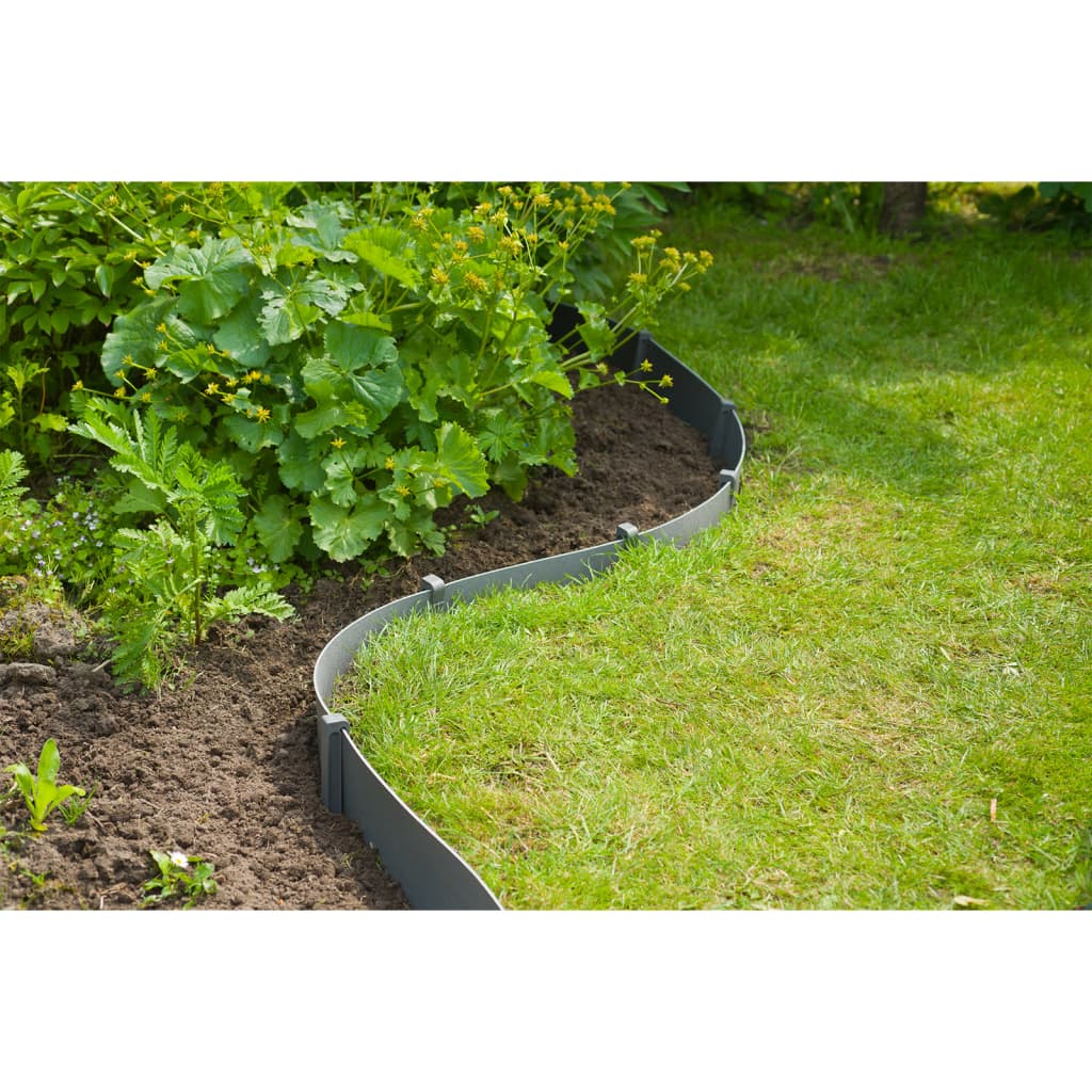 Nature Border Rand Set H15 cm x 10 m med penna grå