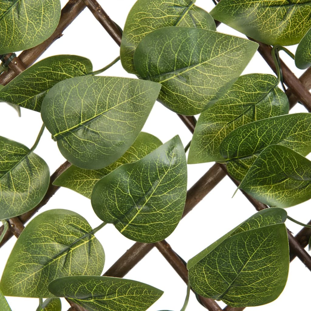 Naturgartenschild Arbeit mit Lorbeerblattgrün Blätter 90x180 cm