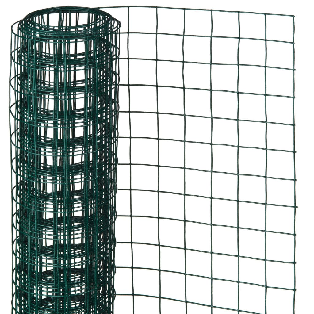 Nature Mesh kwadrat 25 mm 1x2,5 m m plastikowy stalowy zielony