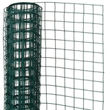 Nature Mesh Square 1x5 m 25 mm plastbelagd stålgrön