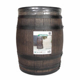 Nature Rain Barrel con legno da 50 L 38x49,5 cm marrone