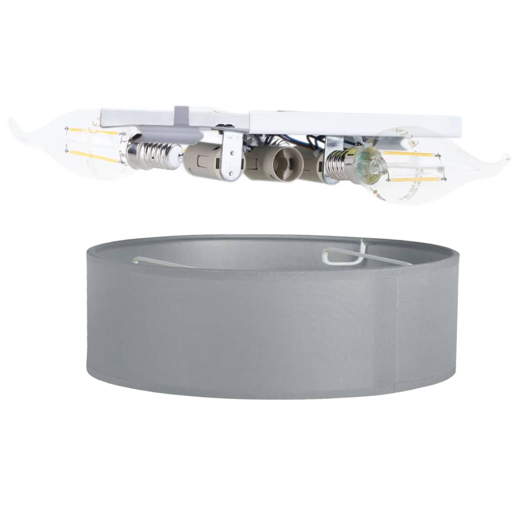 Lámpara de techo de SmartWares 40x40x10 cm gris