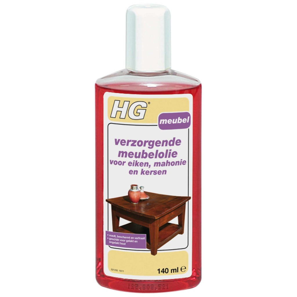 Hg Hg Care Furniture Oil Oak Mahonie Cherry 140ml