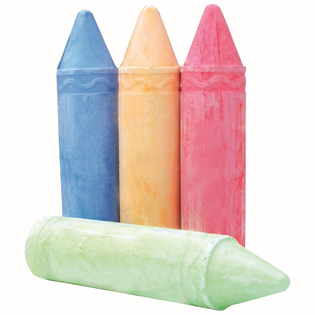 Clown Super Sidewalk Chalk 4 Stücke