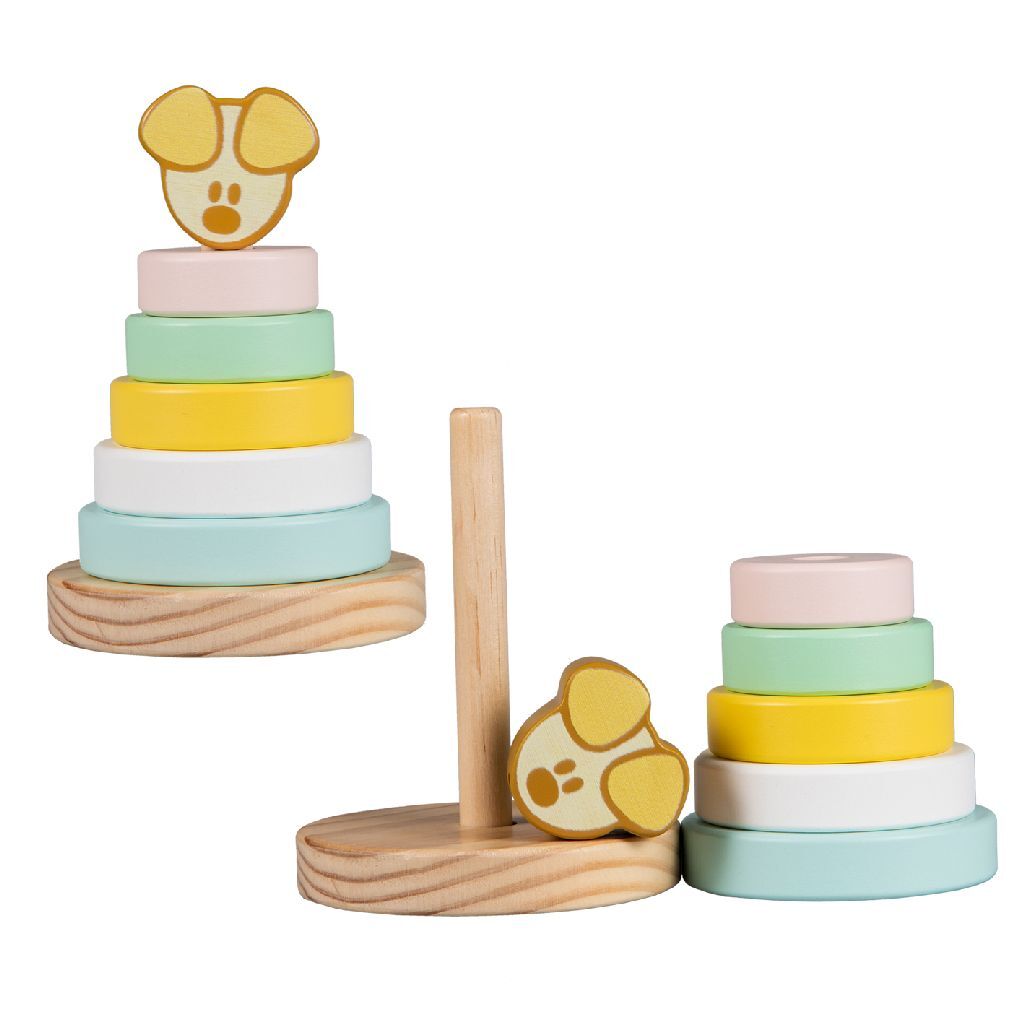 Rugo Toys Woezel e Pip Pip Baby Stack Tower, 7dlg.