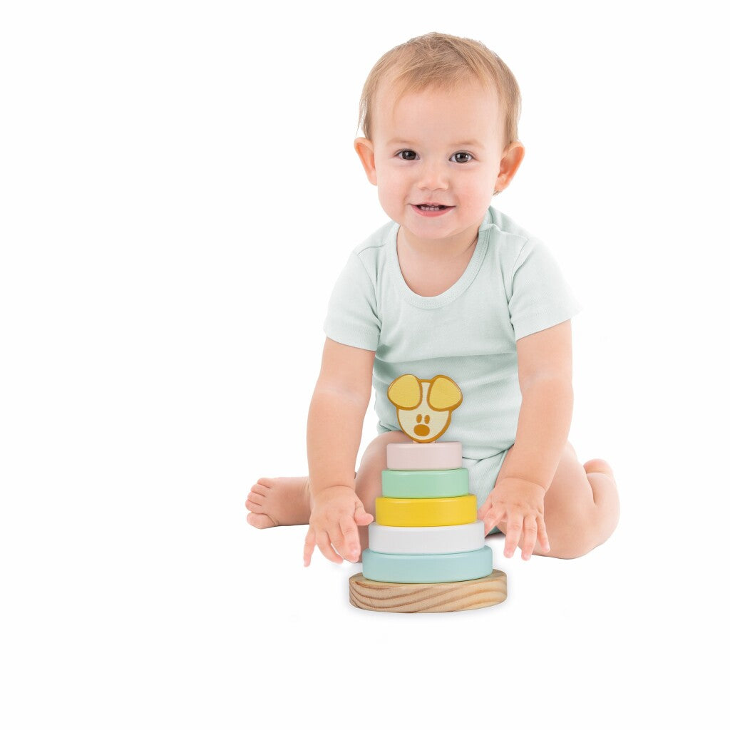Rugo Toys Woezel e Pip Pip Baby Stack Tower, 7dlg.