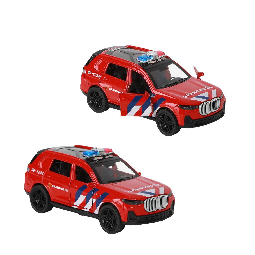 112 SUV de brigade de pompiers à traction 1:36 + lumière et son