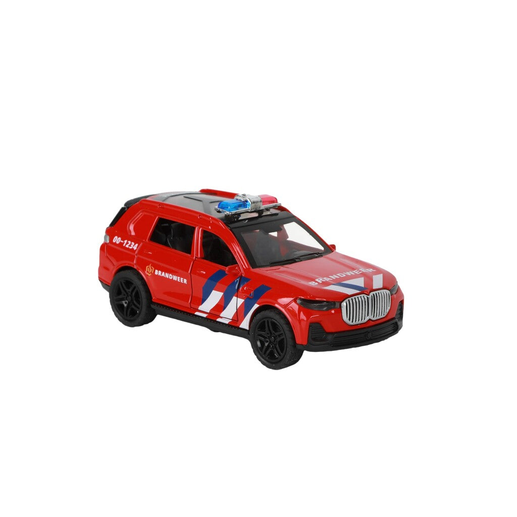 112 SUV de brigade de pompiers à traction 1:36 + lumière et son