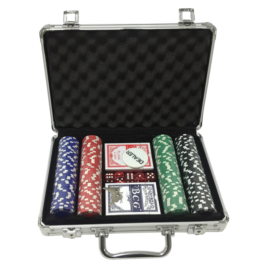 Clown Games Poker Set In Aluminum Case