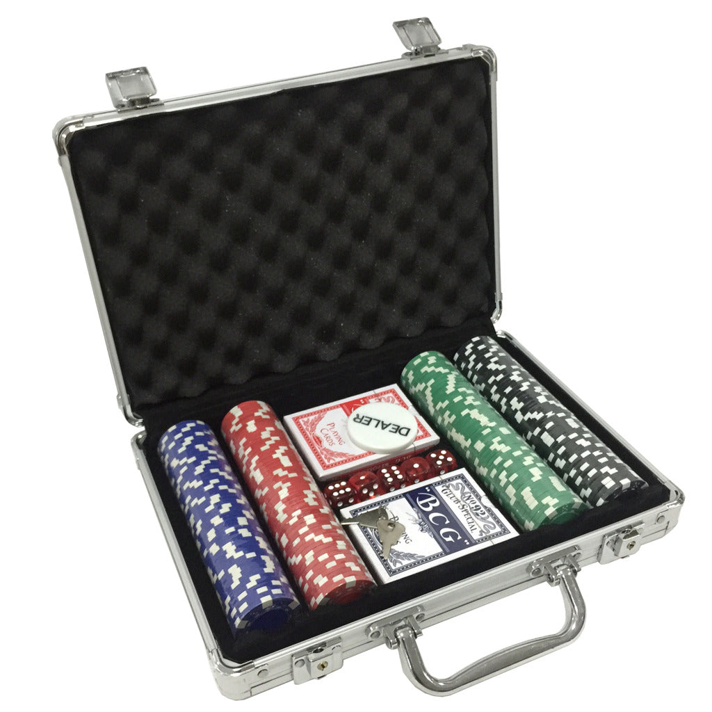 Clown Games Poker Set In Aluminum Case