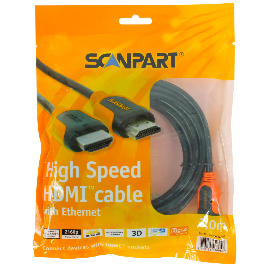 ScanPart HDMI Cable Orange 3m