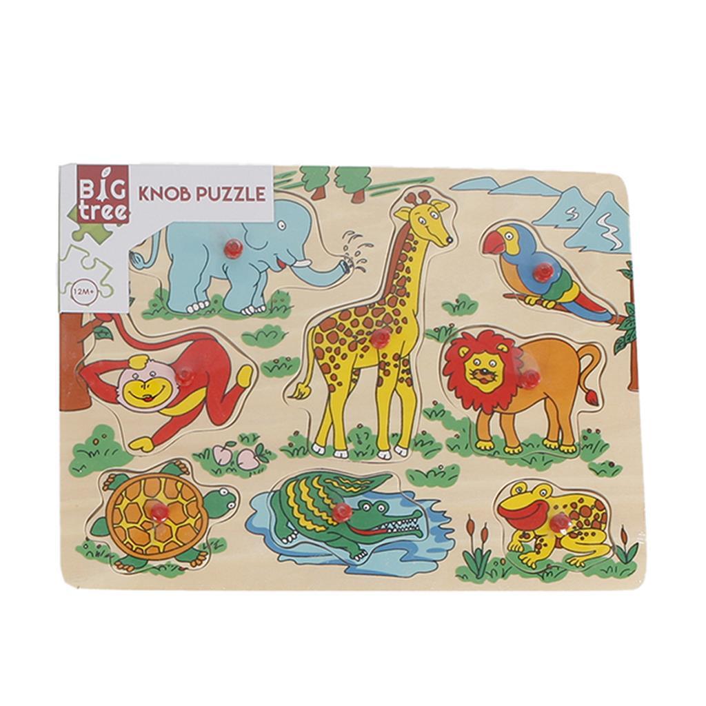 Big Tree Wooden Button Puzzle