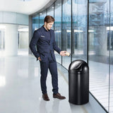 Eko Waste Bin With Pressure Lid 40 L Matte sort